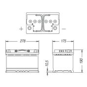 autobaterie  70 Ah/12V, AKUMA Komfort, 600 A EN +L